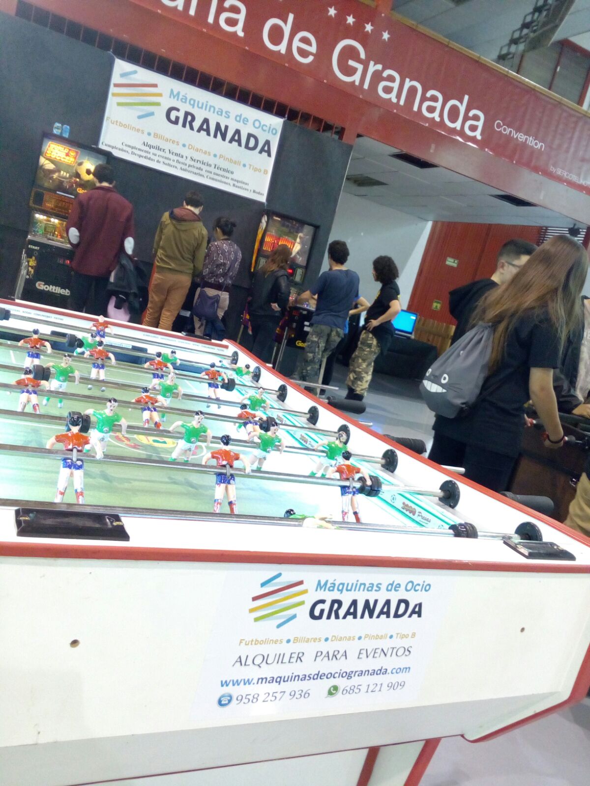 Futbolín en el Salón del Manga en Granada